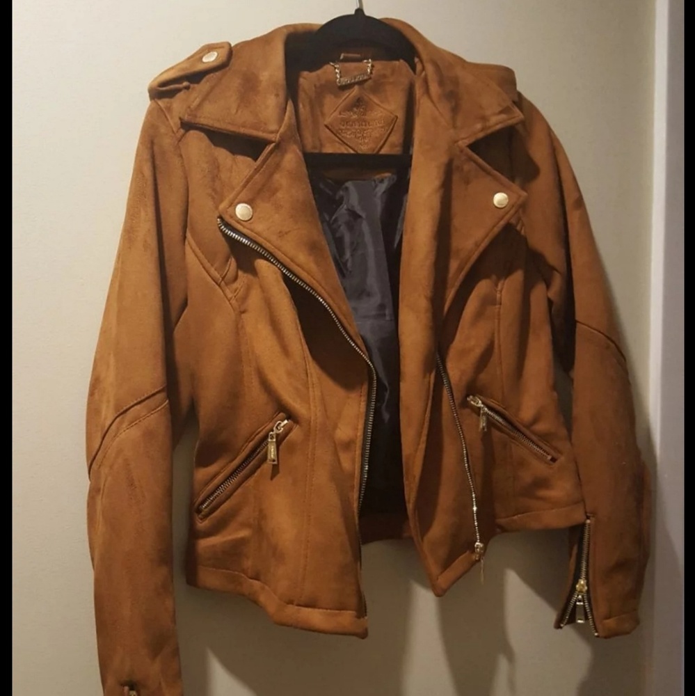 Suede Moto Jacket